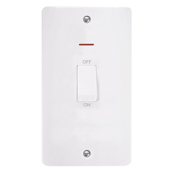 50A 2G DP SWI WH LED