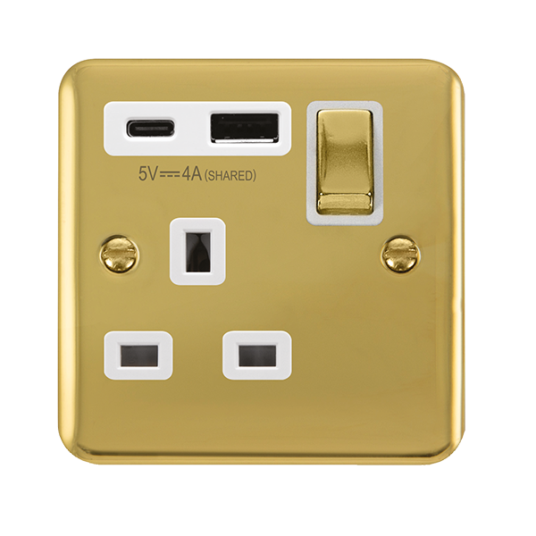 13A 1G AandC USB BR WH