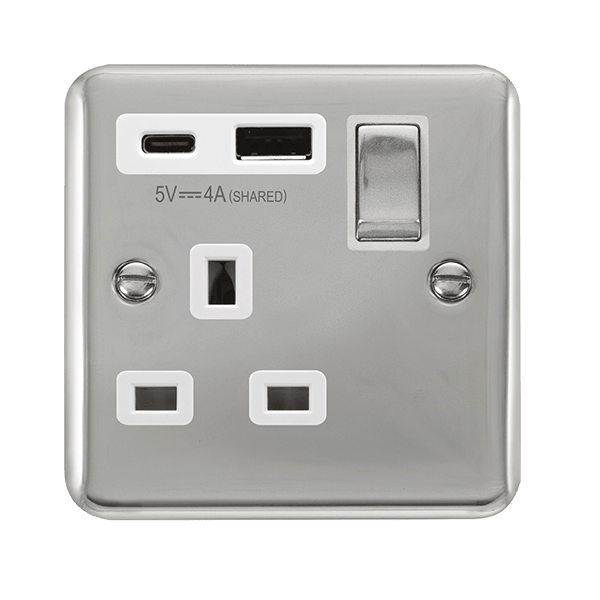 13A 1G AandC USB CH WH