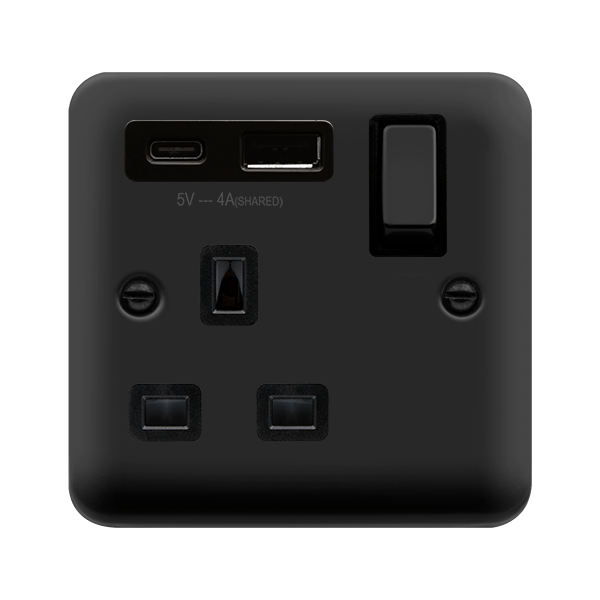13A 1G AandC USB MB BK