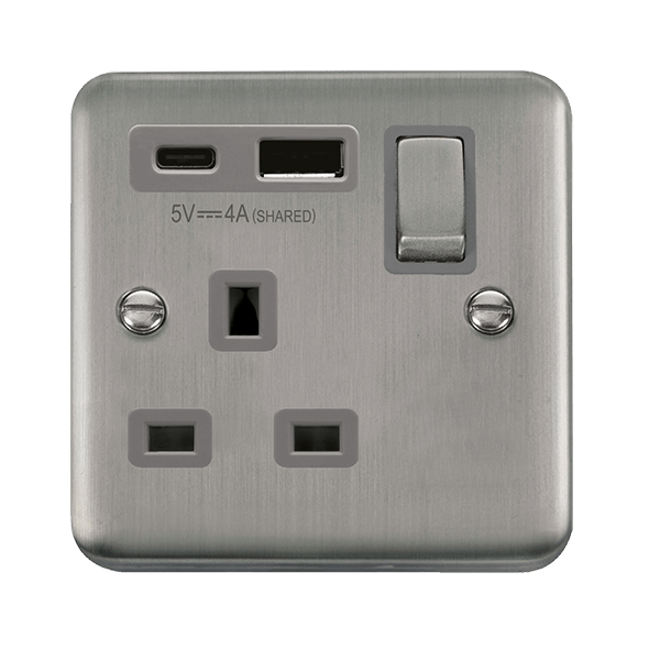 13A 1G AandC USB SS GY