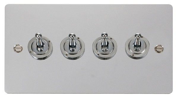 FLAT PLATE 10A 4GANG