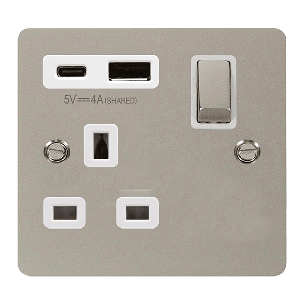 13A 1G AandC USB PN WH