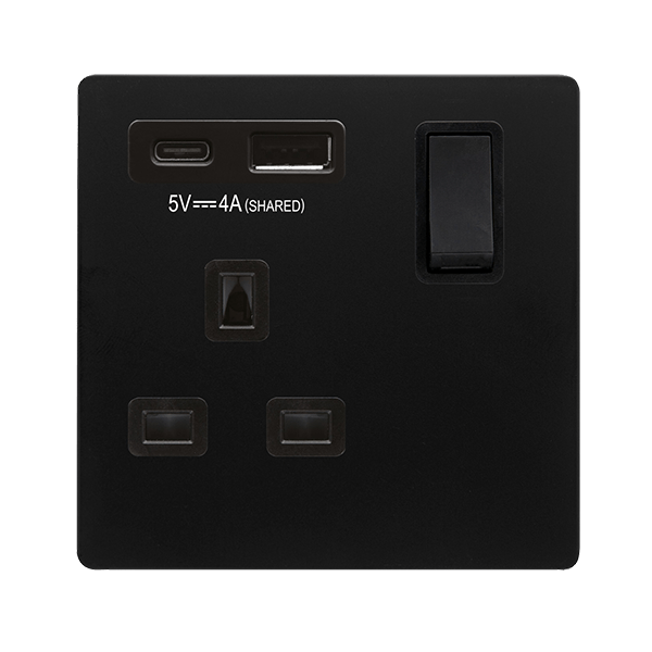 13A 1G AandC USB BK BK