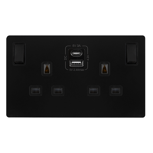 13A 2G AandC USB BK BK