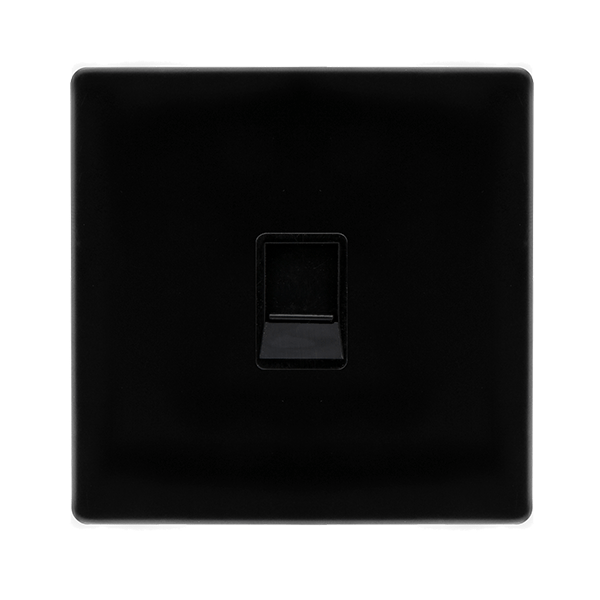 RJ11 OUTLET MB BK