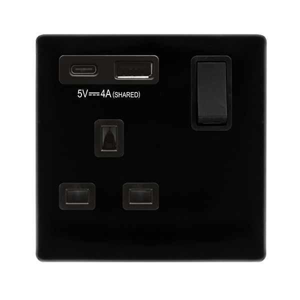 13A 1G AandC USB MB BK