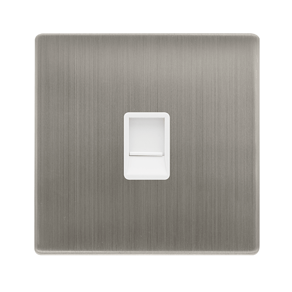 RJ11 OUTLET SS PW