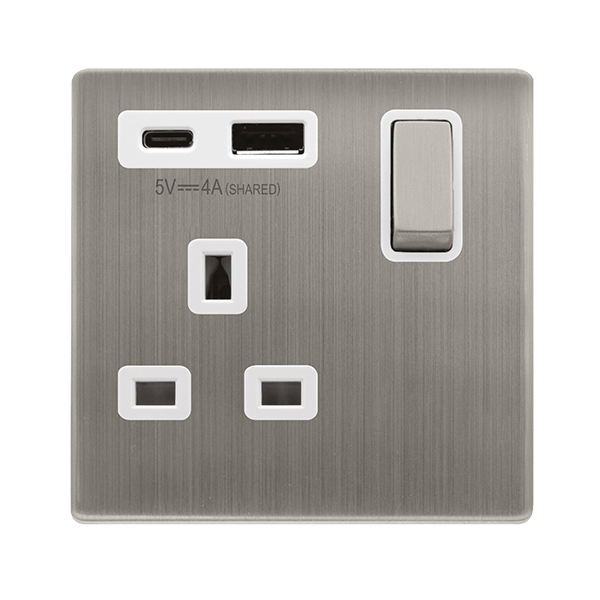 13A 1G AandC USB SS PW