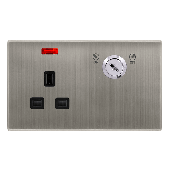 13A 1G KEY SKT SS BK