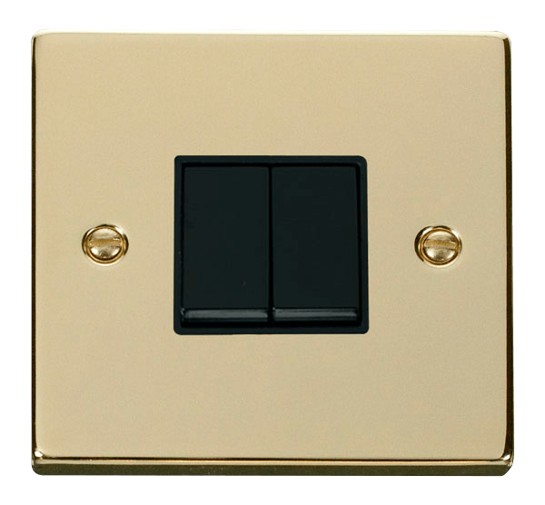 VPBRASS 10A 2-GANG 2