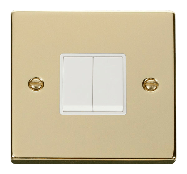 VPBRASS 10A 2-GANG 2