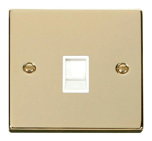 VPBRASS RJ11 WHITE