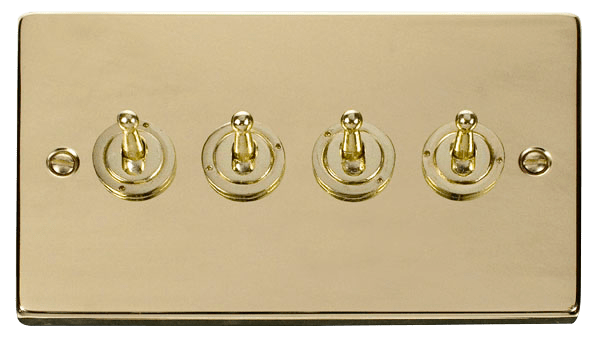 VPBRASS 10AX 4-GANG