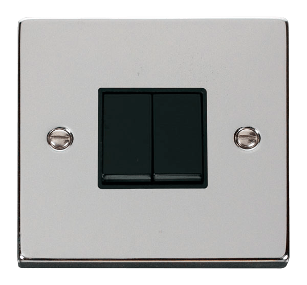 VPCHROME 10A 2-GANG