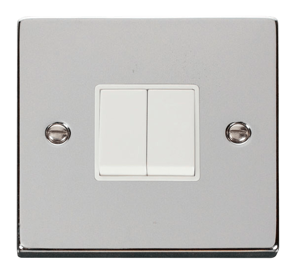 VPCHROME 10A 2-GANG