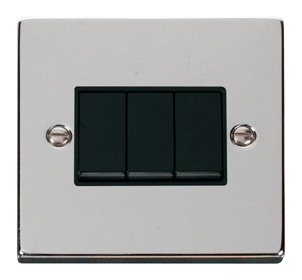 VPCHROME 10A 3-GANG