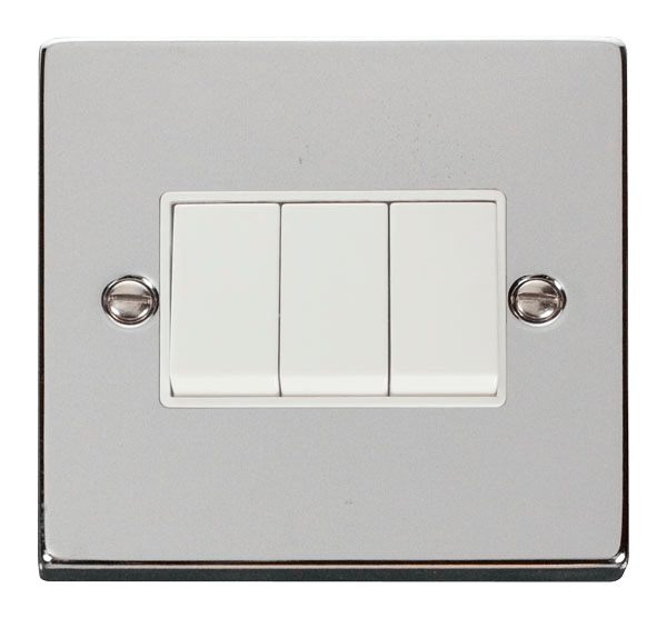 VPCHROME 10A 3-GANG