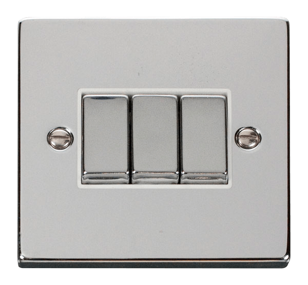 VPCHROME 10A 3-GANG