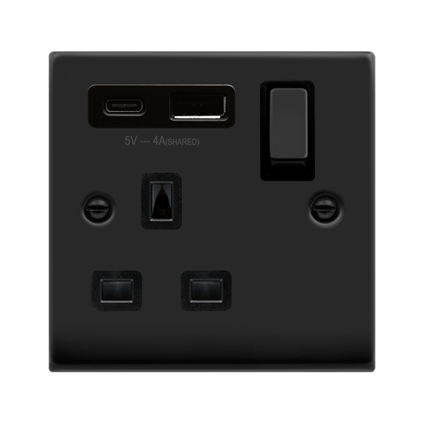 13A 1G AandC USB MB BK