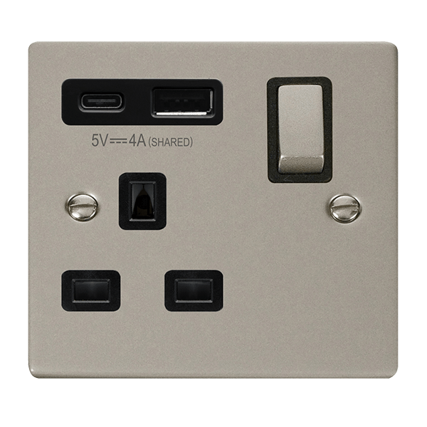 13A 1G AandC USB PN BK