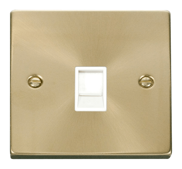 VPSBRASS RJ11 WHITE