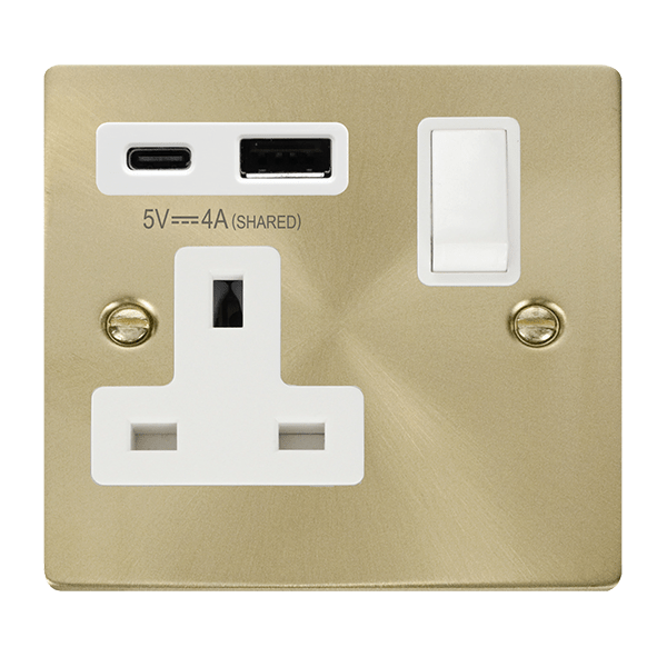 13A 1G AandC USB SB WH